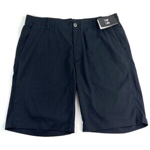 Under Armour UA Showdown Golf Shorts Black 10" Inseam 1309547 Size 36 New
